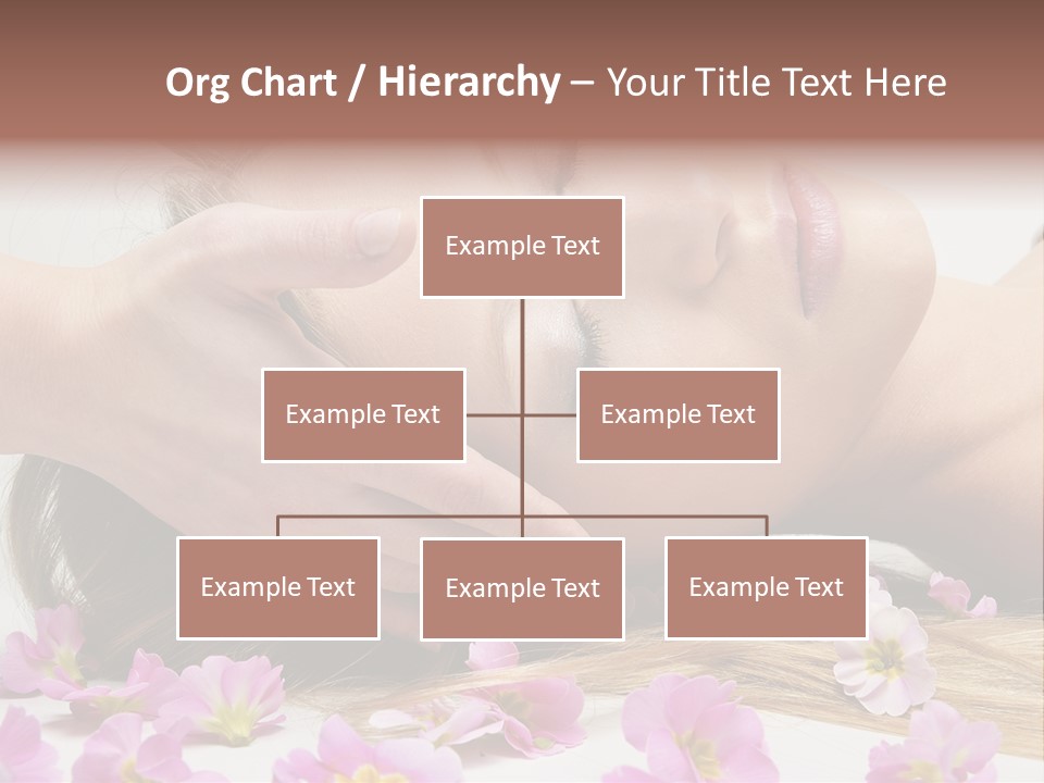 A Woman Getting A Facial Massage From A Professional Massager PowerPoint Template