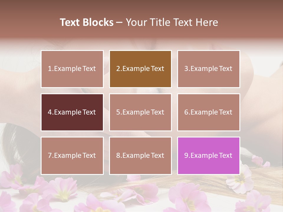 A Woman Getting A Facial Massage From A Professional Massager PowerPoint Template