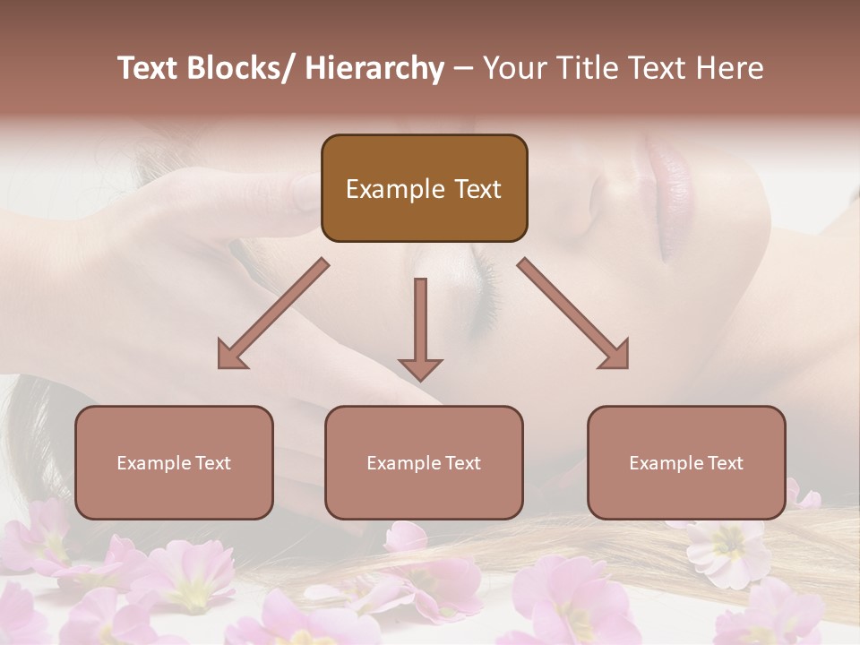 A Woman Getting A Facial Massage From A Professional Massager PowerPoint Template