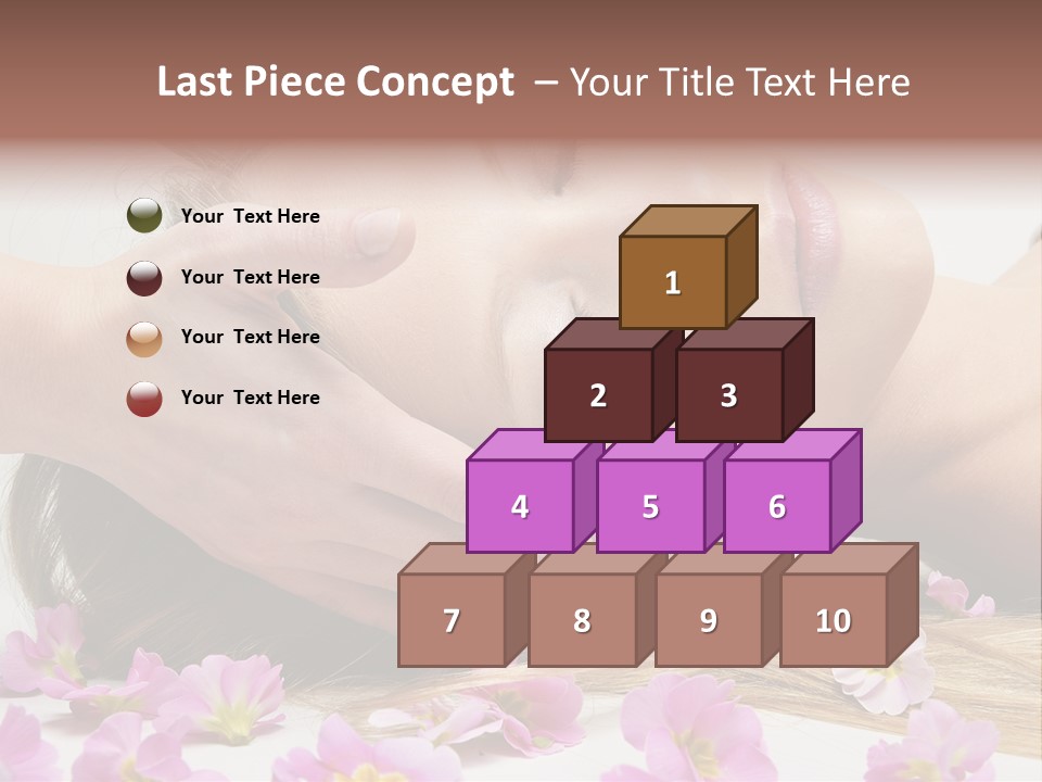 A Woman Getting A Facial Massage From A Professional Massager PowerPoint Template