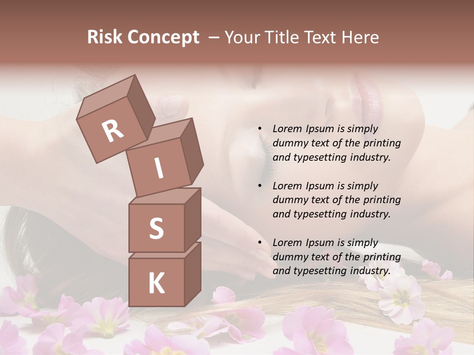 A Woman Getting A Facial Massage From A Professional Massager PowerPoint Template