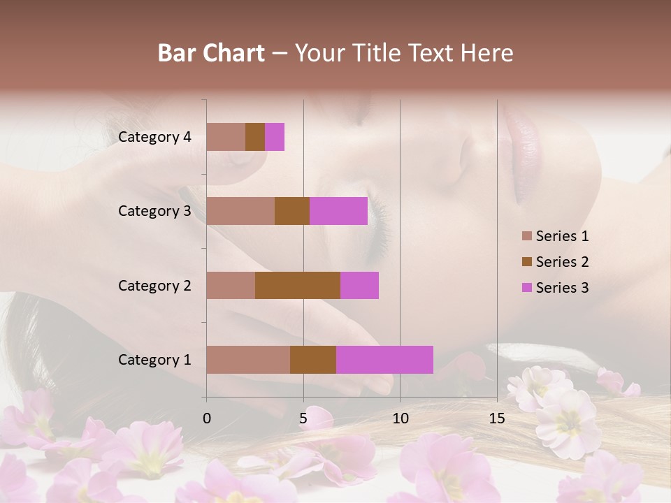 A Woman Getting A Facial Massage From A Professional Massager PowerPoint Template
