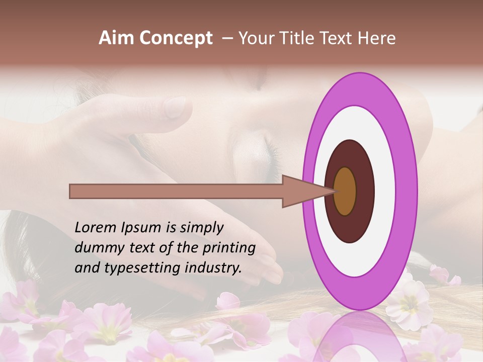 A Woman Getting A Facial Massage From A Professional Massager PowerPoint Template