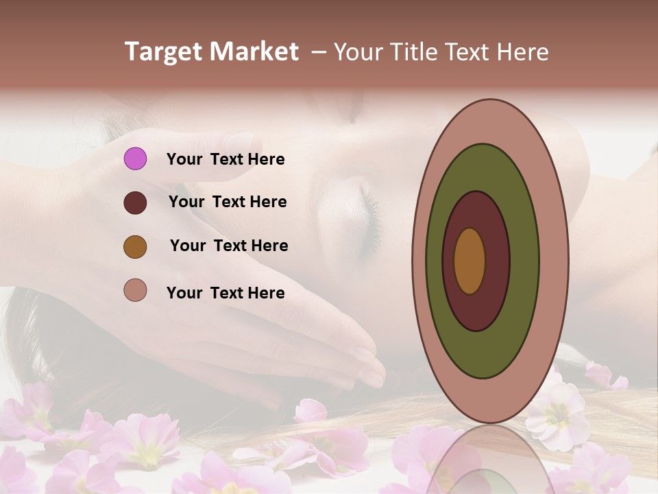 A Woman Getting A Facial Massage From A Professional Massager PowerPoint Template