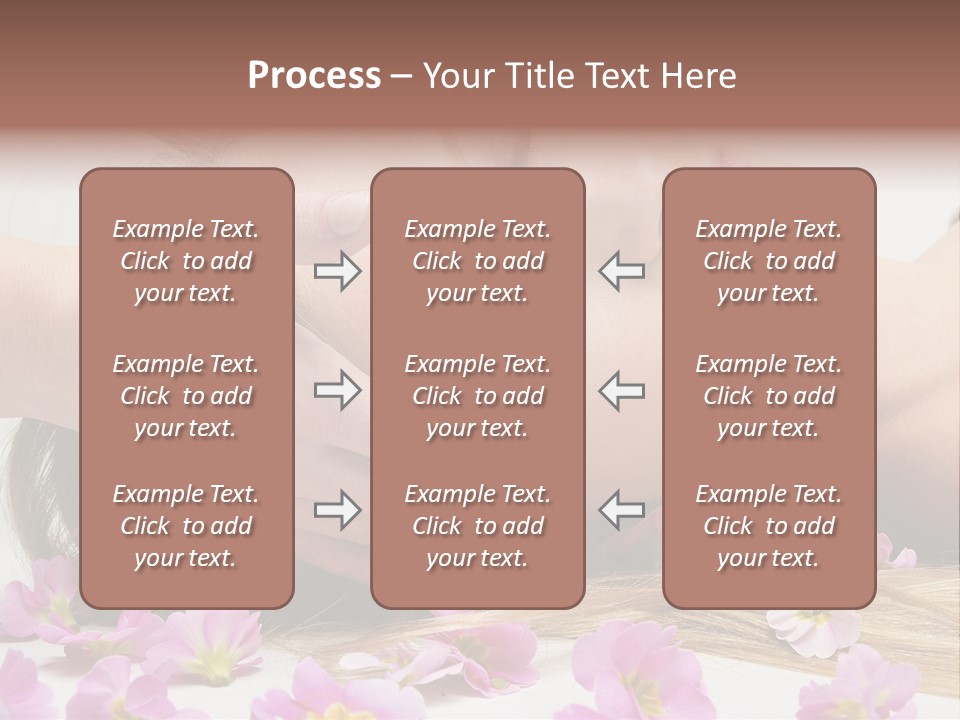 A Woman Getting A Facial Massage From A Professional Massager PowerPoint Template