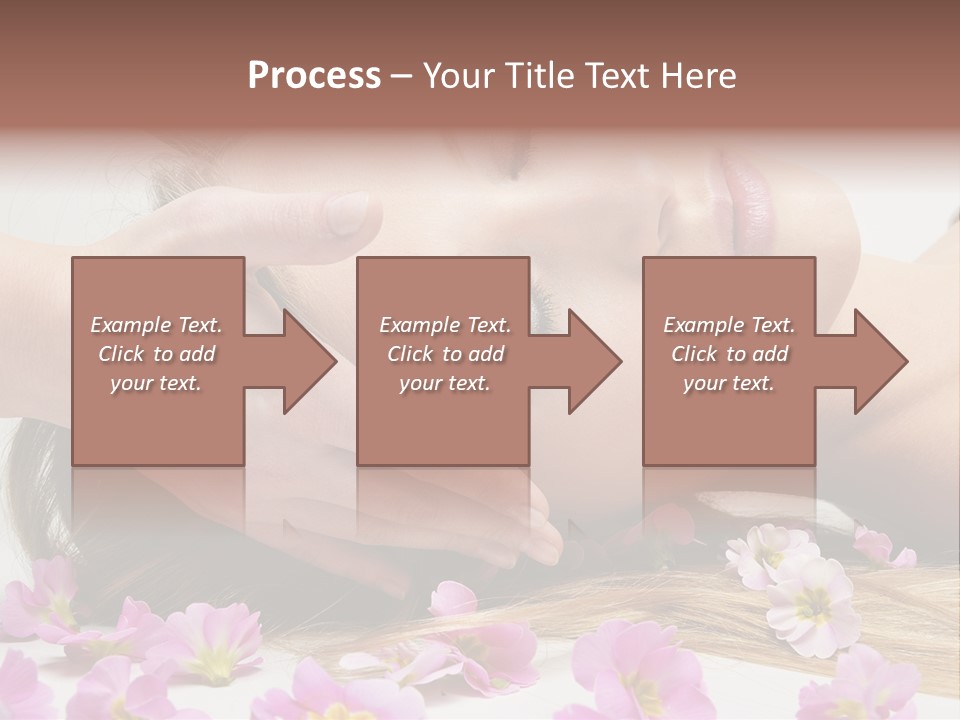 A Woman Getting A Facial Massage From A Professional Massager PowerPoint Template