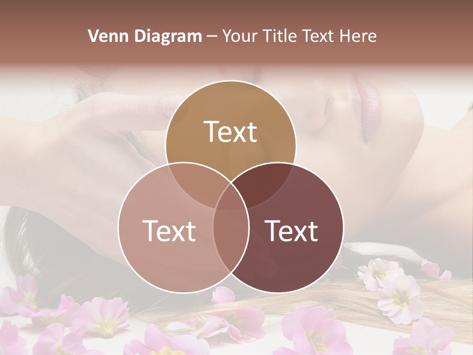 A Woman Getting A Facial Massage From A Professional Massager PowerPoint Template