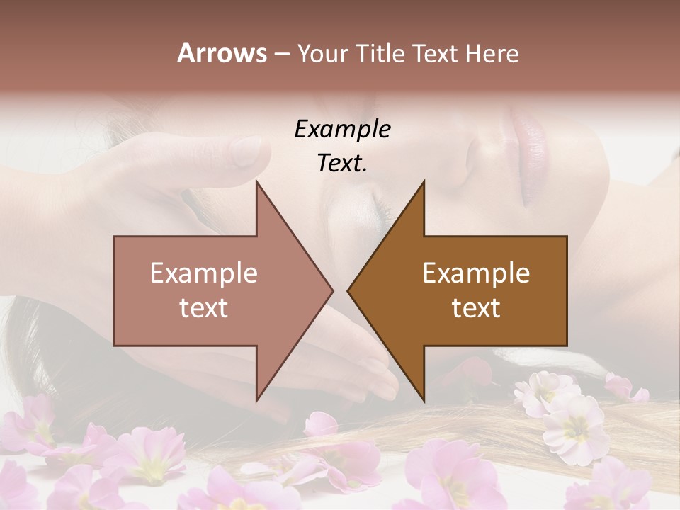 A Woman Getting A Facial Massage From A Professional Massager PowerPoint Template