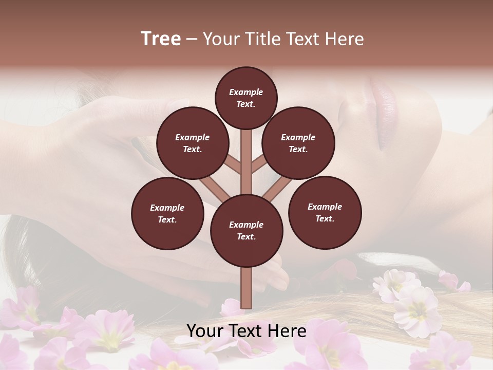 A Woman Getting A Facial Massage From A Professional Massager PowerPoint Template