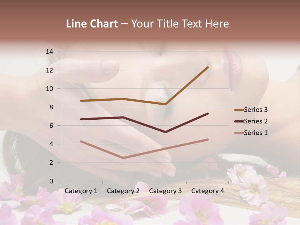 A Woman Getting A Facial Massage From A Professional Massager PowerPoint Template