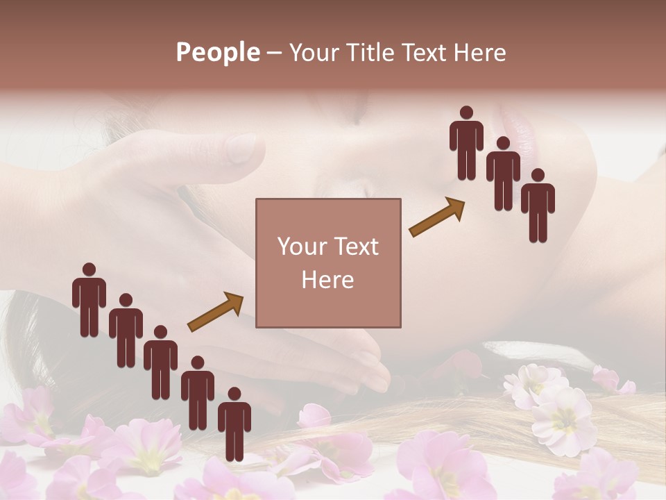 A Woman Getting A Facial Massage From A Professional Massager PowerPoint Template