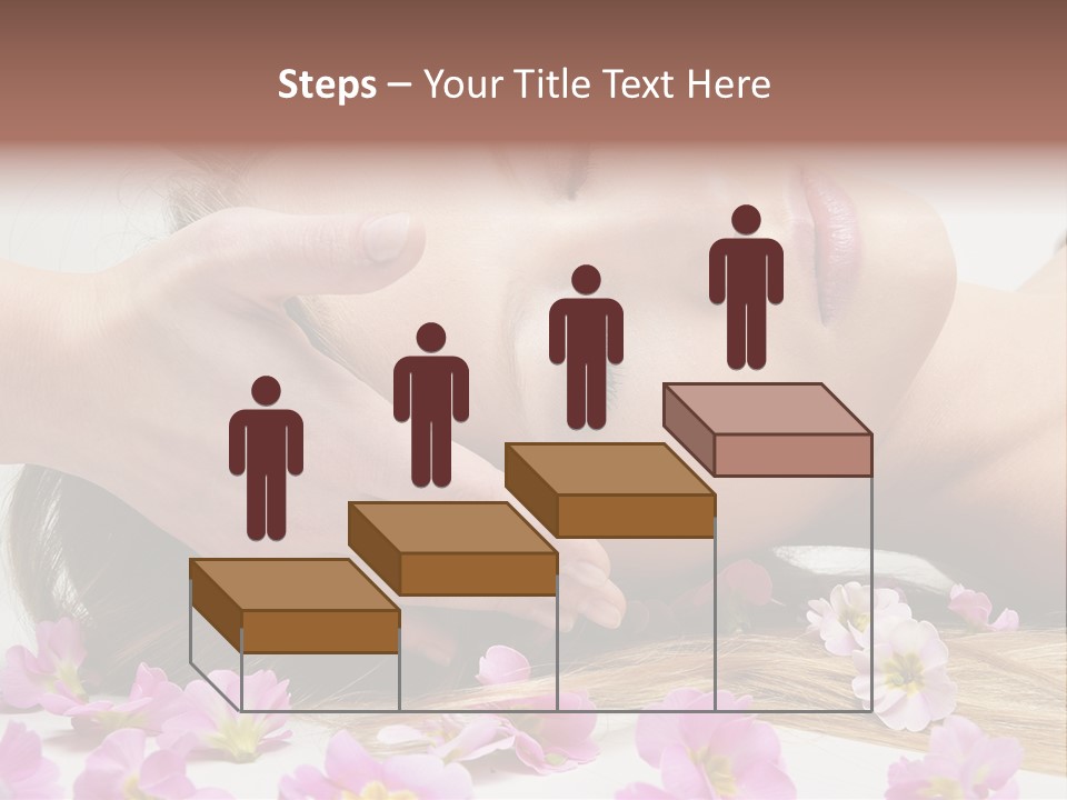 A Woman Getting A Facial Massage From A Professional Massager PowerPoint Template