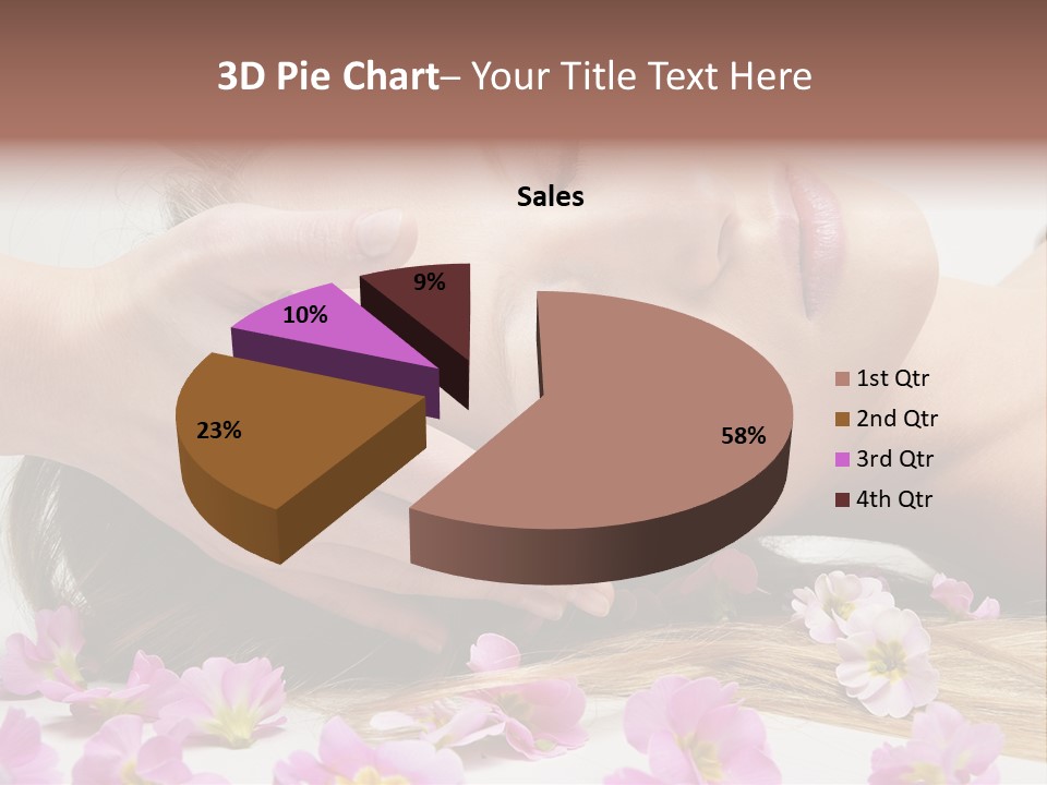 A Woman Getting A Facial Massage From A Professional Massager PowerPoint Template