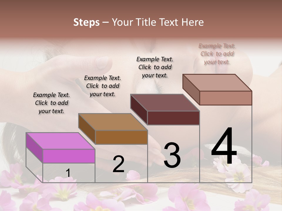 A Woman Getting A Facial Massage From A Professional Massager PowerPoint Template