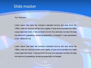 Close Up Of Batch Of Compact Disc PowerPoint Template