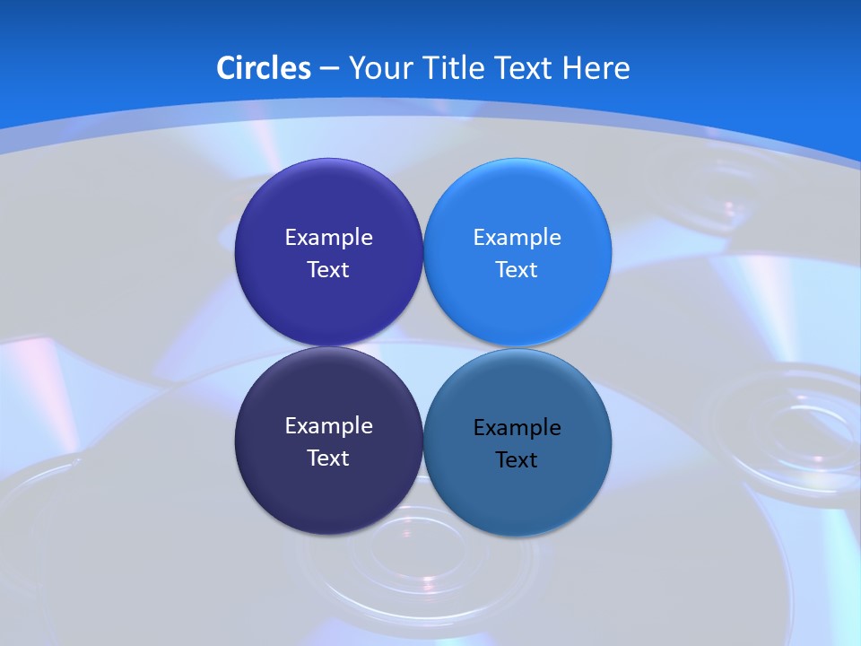 Close Up Of Batch Of Compact Disc PowerPoint Template
