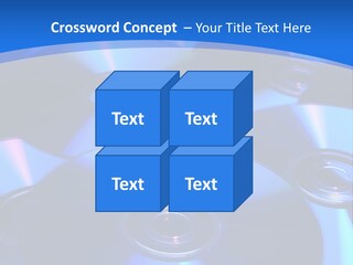 Close Up Of Batch Of Compact Disc PowerPoint Template