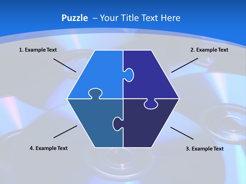 Close Up Of Batch Of Compact Disc PowerPoint Template