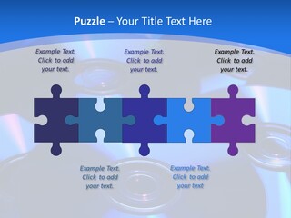 Close Up Of Batch Of Compact Disc PowerPoint Template