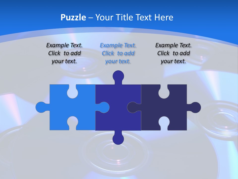 Close Up Of Batch Of Compact Disc PowerPoint Template