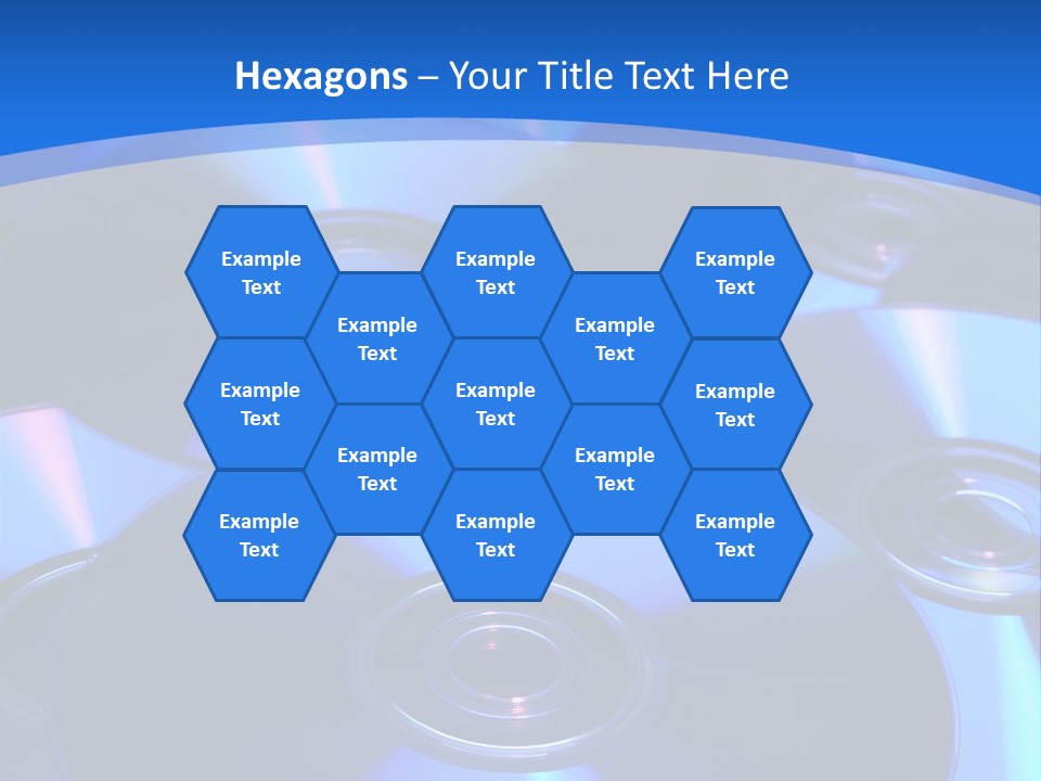 Close Up Of Batch Of Compact Disc PowerPoint Template