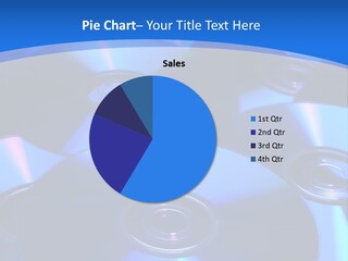 Close Up Of Batch Of Compact Disc PowerPoint Template