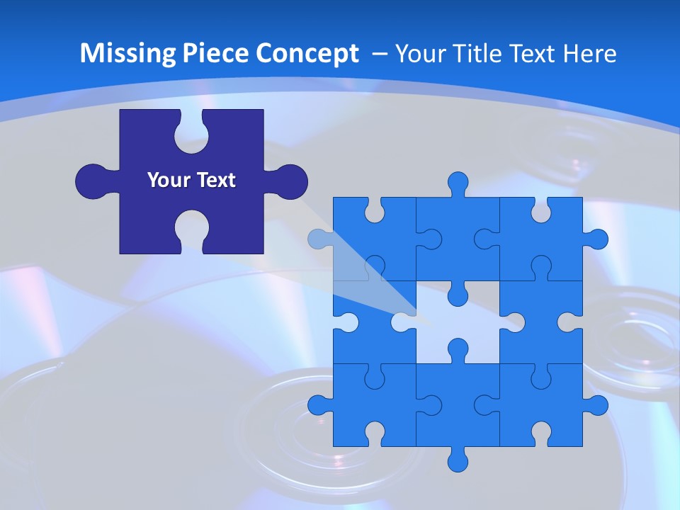 Close Up Of Batch Of Compact Disc PowerPoint Template