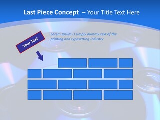 Close Up Of Batch Of Compact Disc PowerPoint Template