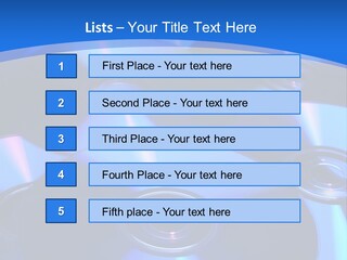 Close Up Of Batch Of Compact Disc PowerPoint Template