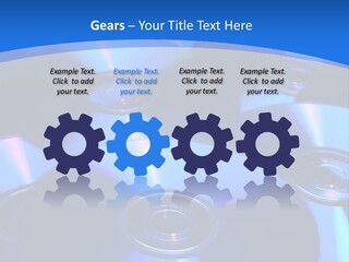 Close Up Of Batch Of Compact Disc PowerPoint Template