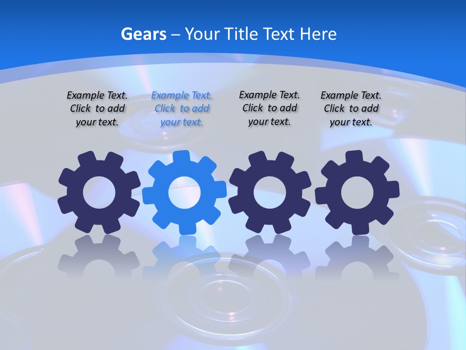 Close Up Of Batch Of Compact Disc PowerPoint Template