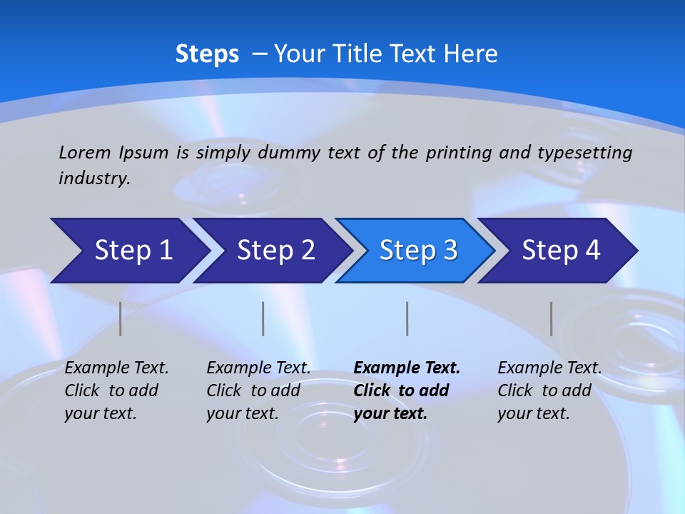 Close Up Of Batch Of Compact Disc PowerPoint Template