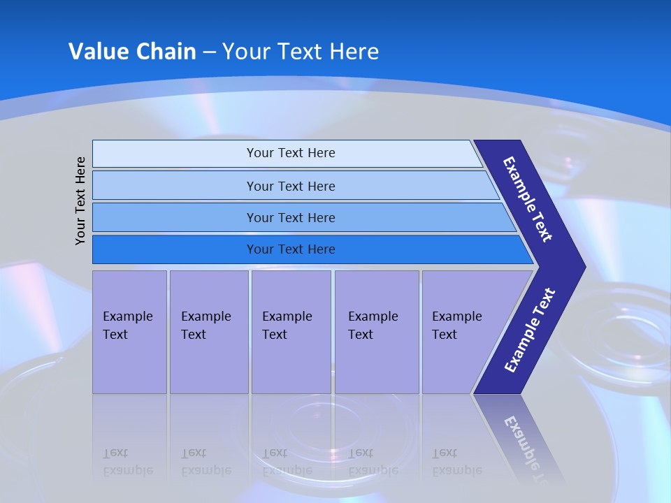 Close Up Of Batch Of Compact Disc PowerPoint Template
