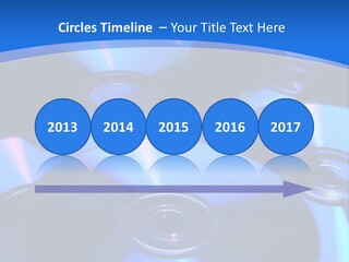 Close Up Of Batch Of Compact Disc PowerPoint Template
