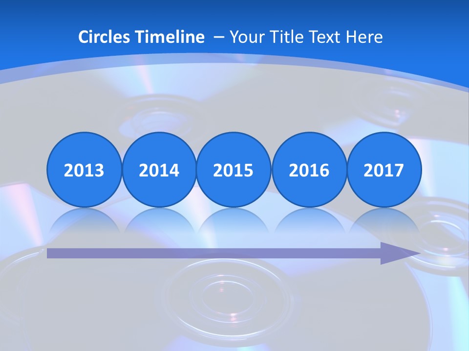 Close Up Of Batch Of Compact Disc PowerPoint Template