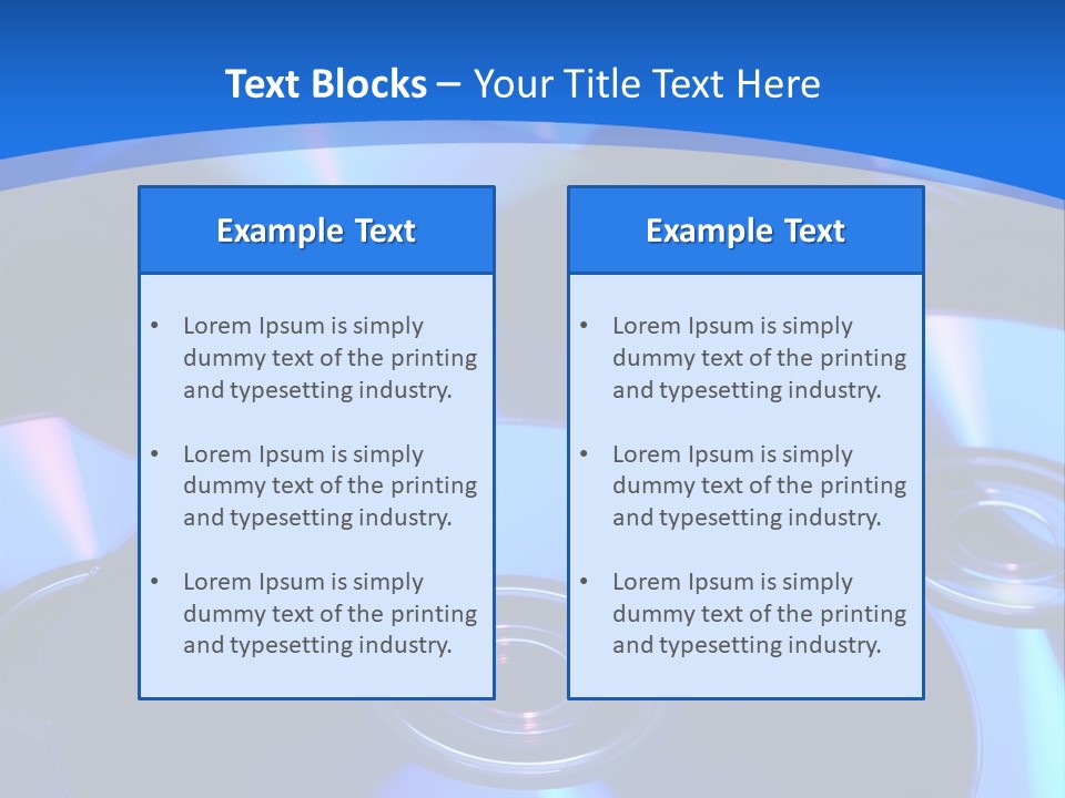 Close Up Of Batch Of Compact Disc PowerPoint Template