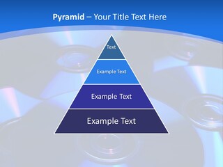 Close Up Of Batch Of Compact Disc PowerPoint Template