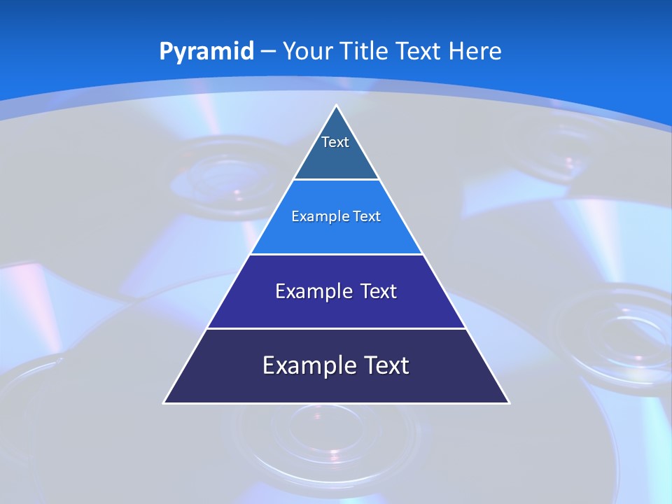 Close Up Of Batch Of Compact Disc PowerPoint Template