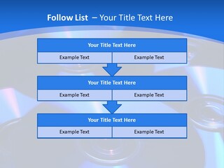 Close Up Of Batch Of Compact Disc PowerPoint Template