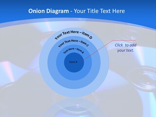 Close Up Of Batch Of Compact Disc PowerPoint Template