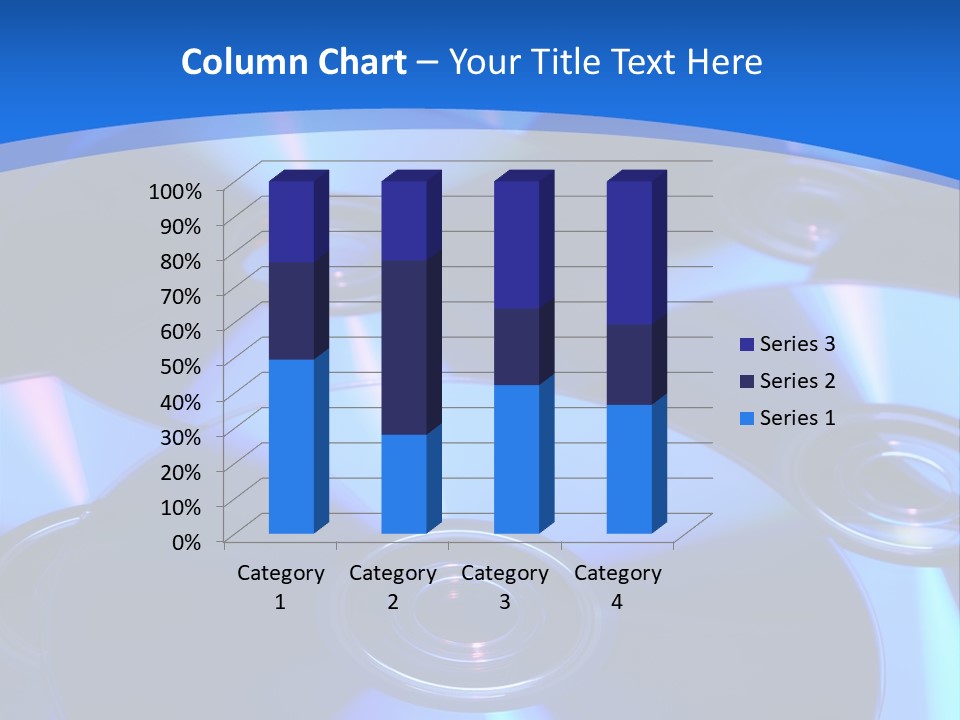 Close Up Of Batch Of Compact Disc PowerPoint Template