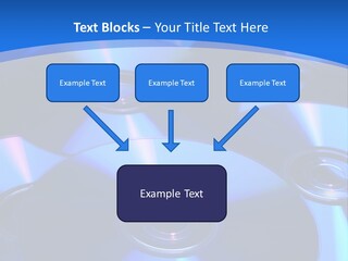 Close Up Of Batch Of Compact Disc PowerPoint Template