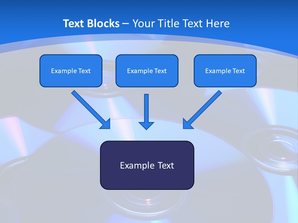 Close Up Of Batch Of Compact Disc PowerPoint Template