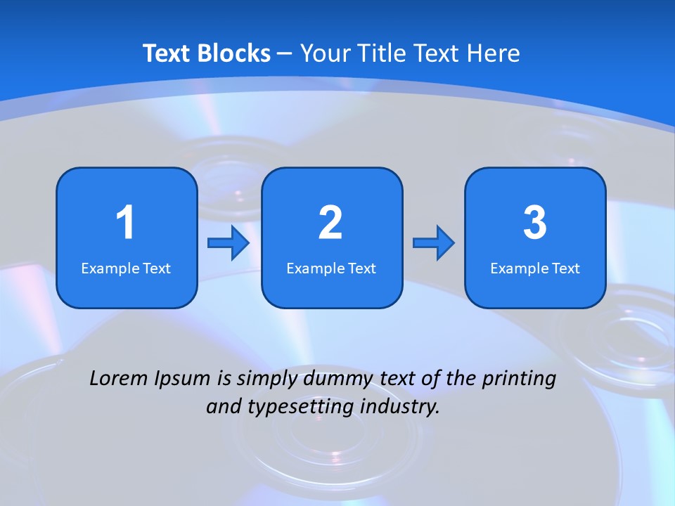 Close Up Of Batch Of Compact Disc PowerPoint Template