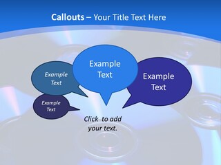 Close Up Of Batch Of Compact Disc PowerPoint Template