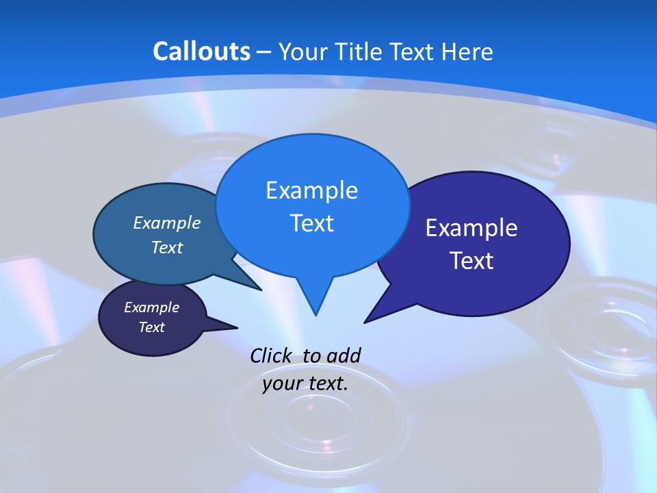Close Up Of Batch Of Compact Disc PowerPoint Template