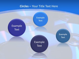 Close Up Of Batch Of Compact Disc PowerPoint Template
