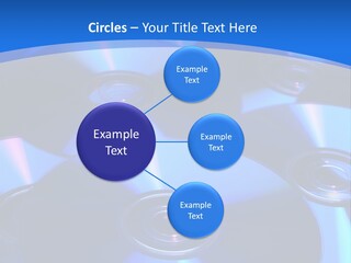 Close Up Of Batch Of Compact Disc PowerPoint Template