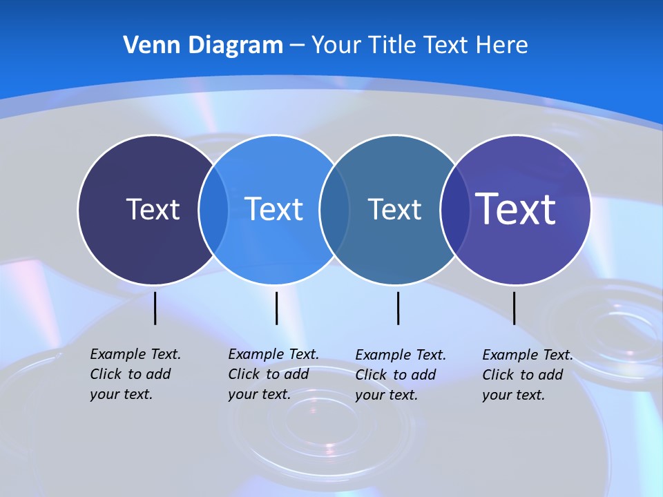Close Up Of Batch Of Compact Disc PowerPoint Template
