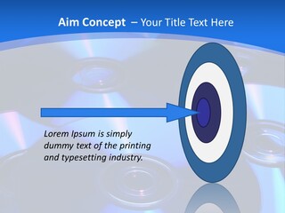 Close Up Of Batch Of Compact Disc PowerPoint Template